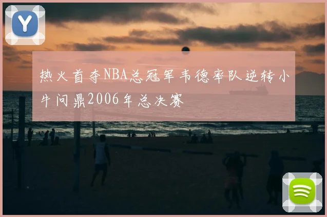 热火首夺NBA总冠军韦德率队逆转小牛问鼎2006年总决赛