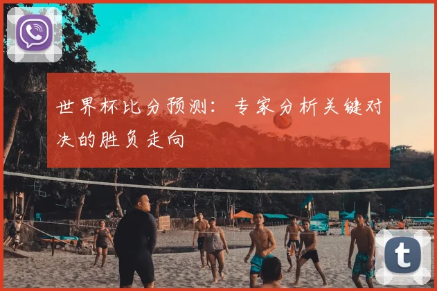 世界杯比分预测：专家分析关键对决的胜负走向