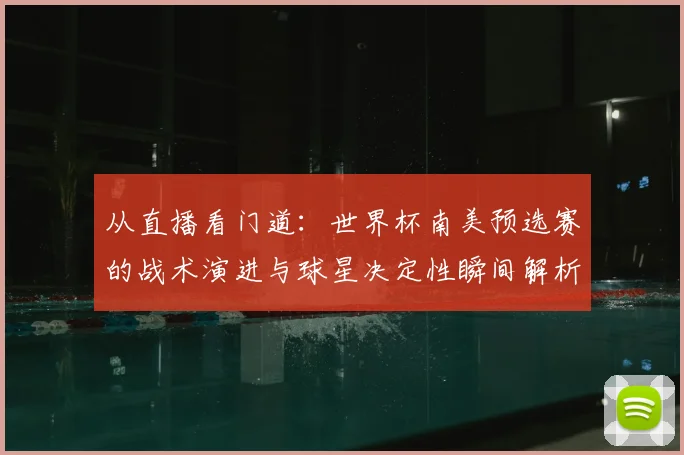 从直播看门道：世界杯南美预选赛的战术演进与球星决定性瞬间解析